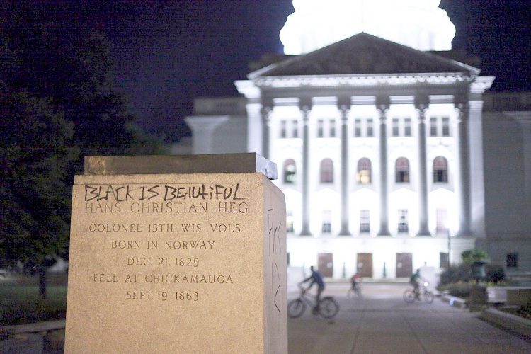 Crowds tear down two statues in Madison News, Sports, Jobs The Daily News